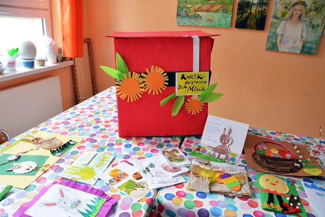 Prace konkursowe nadesłane przez dzieci do MOK w Bukownie