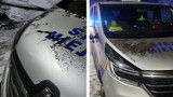 Jelenia Góra: Kobieta rzuciła donicą prosto w stojący pod domem radiowóz Straży Miejskiej