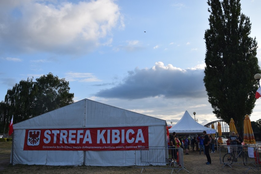 Strefa kibica w Gorzowie podczas meczu Polska - Kolumbia