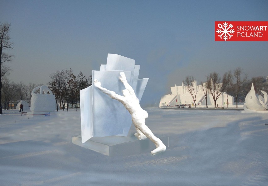 Wizualizacja rzeźby, która wystawiana będzie w Chinach