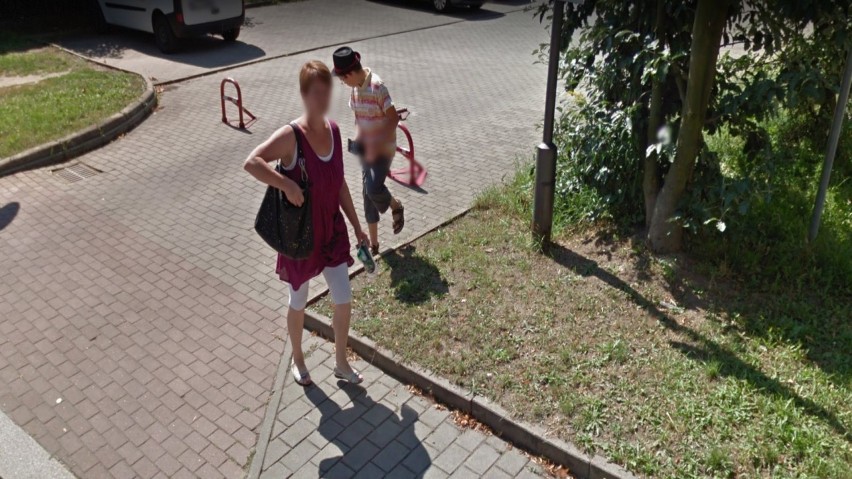 Mieszkańcy Gubina "złapani" przez kamerę Google.