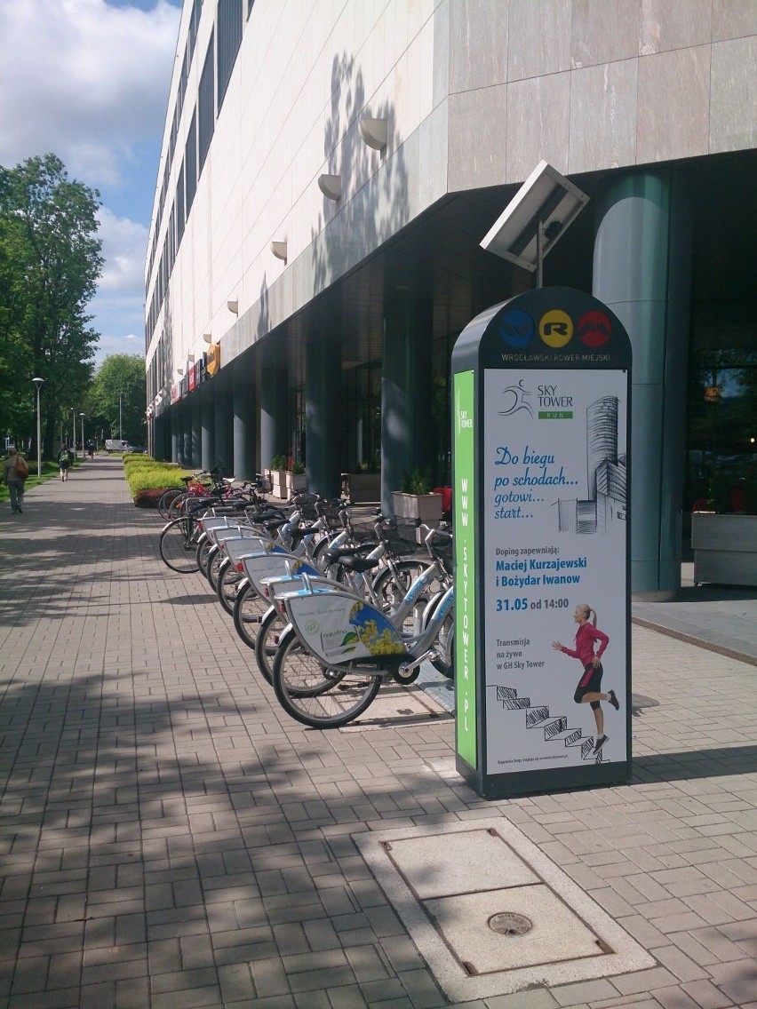 Nowa stacja roweru miejskiego powstała przy Sy Tower