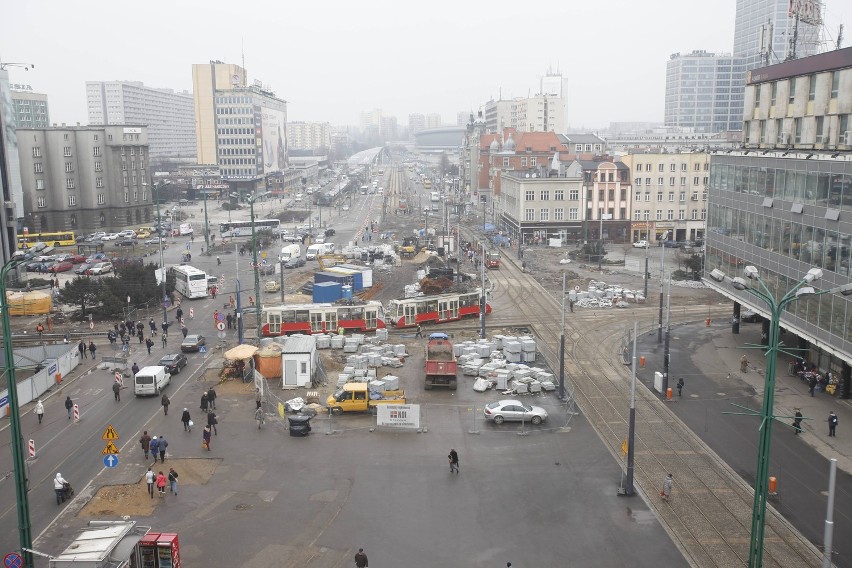 Przebudowa centrum Katowic: w poniedziałek rusza drugi etap, na początek budowa Śródmiejskiej