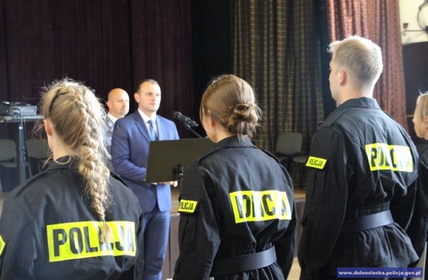Ślubowanie nowych policjantów na Dolnym Śląsku
