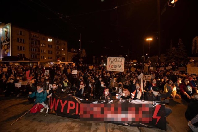 Tomasz Zygnarowski, burmistrz Wąbrzeźna wyraził swoją solidarność z protestującymi