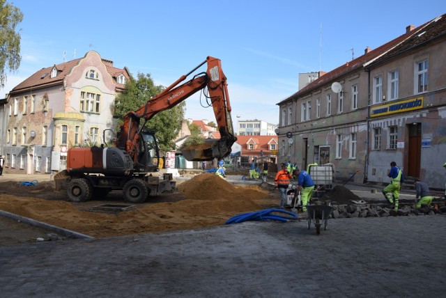 Zmiany na placu Matejki i okolicy  - Zielona Góra - październik 2018