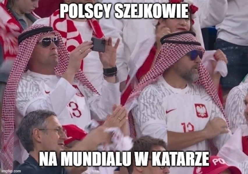 Mistrzostwa świata w Katarze 2022. Najlepsze memy o mundialu. "Polscy szejkowie na mundialu w Katarze"