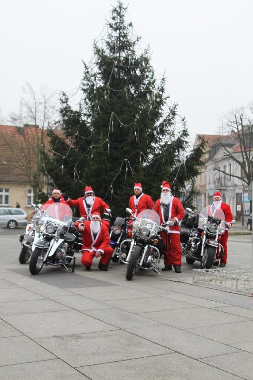 Mikołaje na motorach  w Wolsztynie