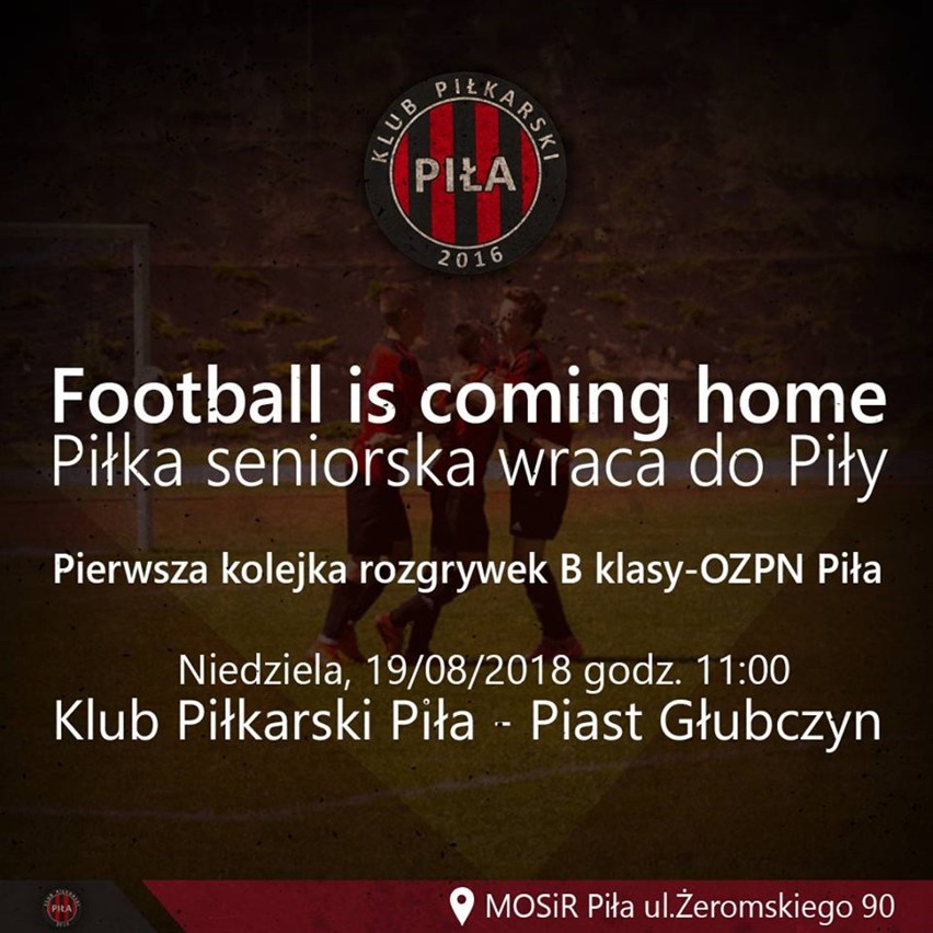 Piłkarze KP Piła efektownie wypadli w swoim ligowym debiucie. Piast Głubczyn był tłem dla pilskiej drużyny. Zobaczcie zdjęcia