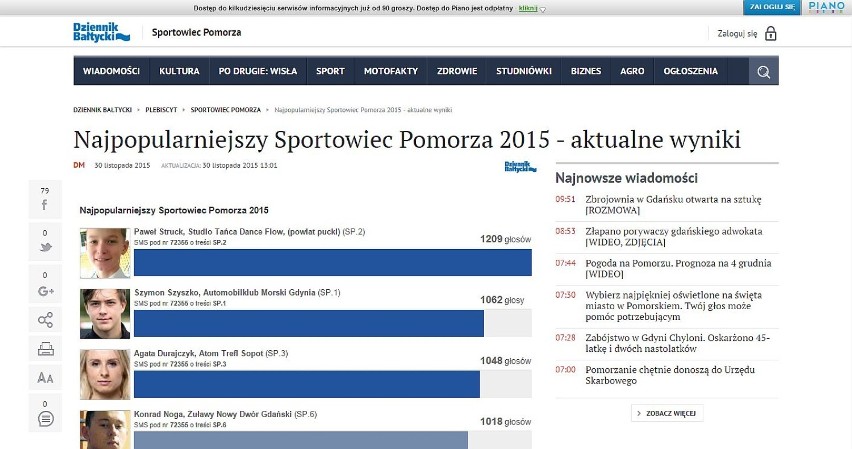 Paweł Struck walczy o głosy w plebiscycie Dziennika...