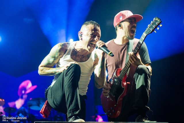 Linkin Park podczas koncertu w Montrealu w 2014 r.