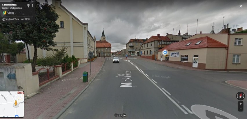 Wirtualny spacer po Śmiglu z Google Street View