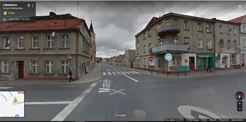 Wirtualny spacer po Śmiglu z Google Street View