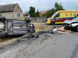 Wypadek w Dębinie (gm. Biała). Trzy osoby zostały ranne ZDJĘCIA, AKTUALIZACJA