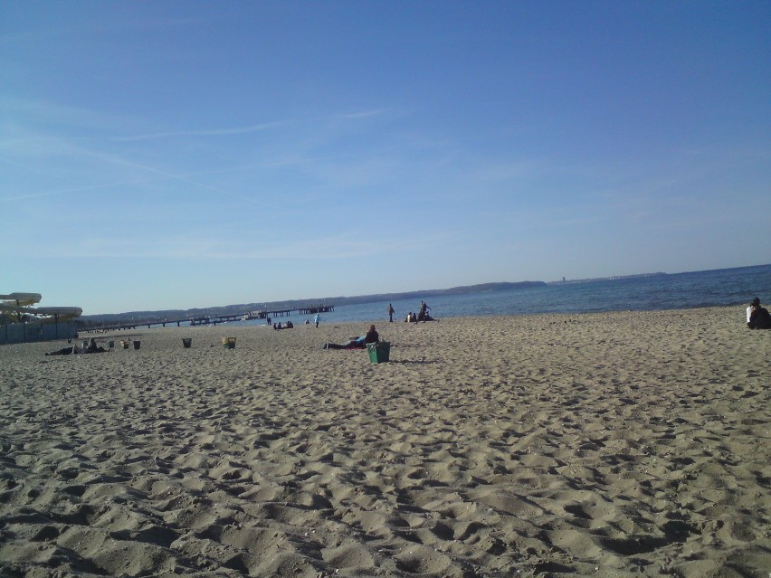 Plaża wiosną