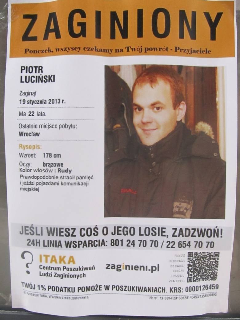 Wrocław: Gdzie jest Piotr Luciński? Trwają wielkie poszukiwania (ZDJĘCIA)