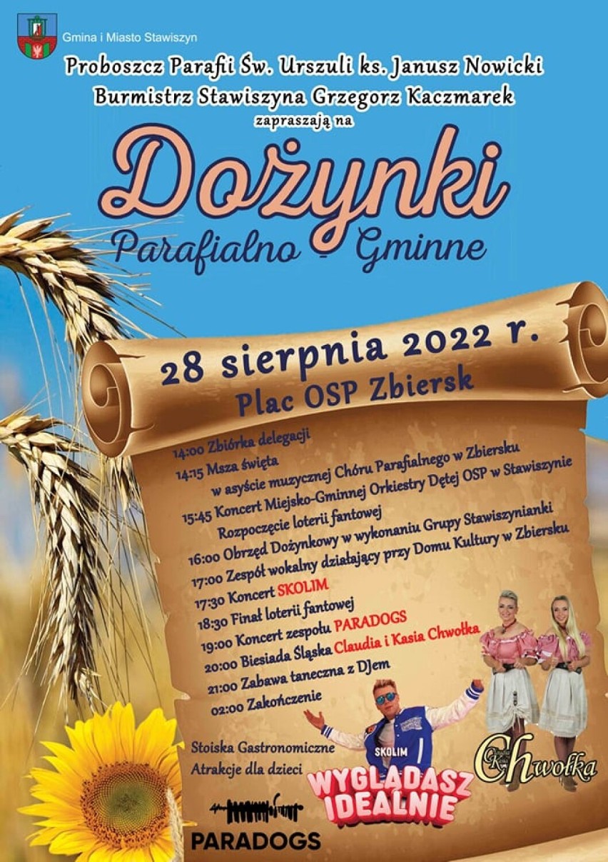 Dożynki w gminach powiatu kaliskiego. Gdzie i kiedy odbędzie się święto plonów? Jakie przygotowano atrakcje? ZDJĘCIA