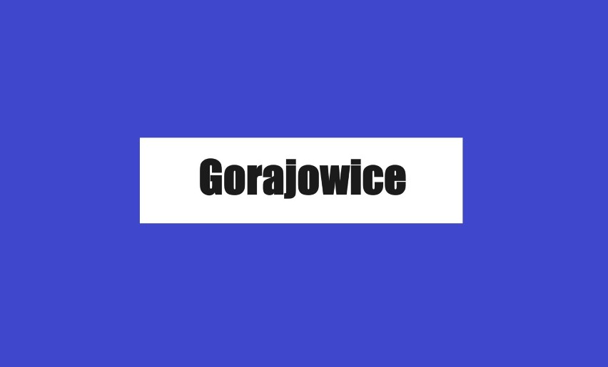 Gorajowice - doposażenia boiska sportowego na działce 1/35