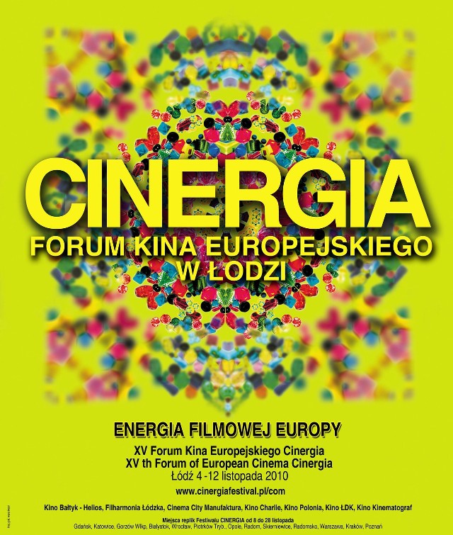 Plakat promujący XV Forum Kina Europejskiego Cinergia