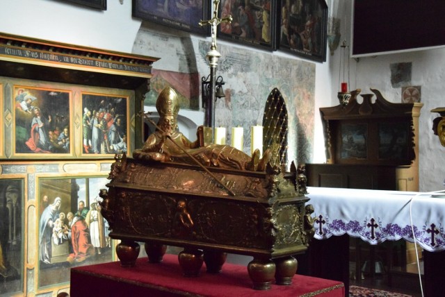 Relikwie św. Wojciecha w kościele Podwyższenia Krzyża Świętego