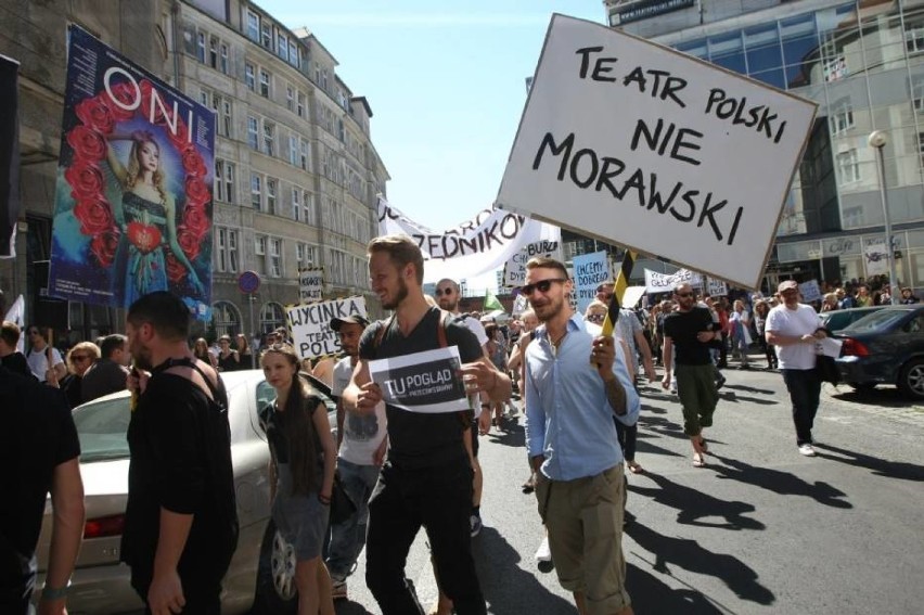 Protest pracowników Teatru Polskiego we Wrocławiu