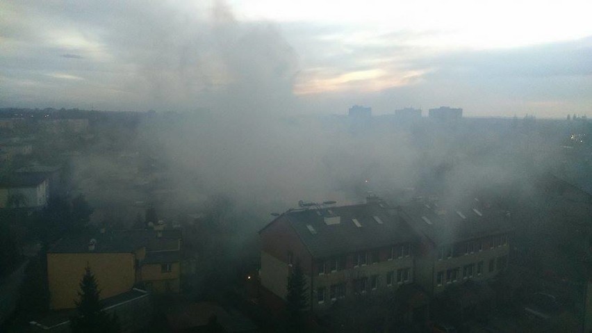 Katowice: Pożar domu przy Filarowej: Spłonął dach i poddasze
