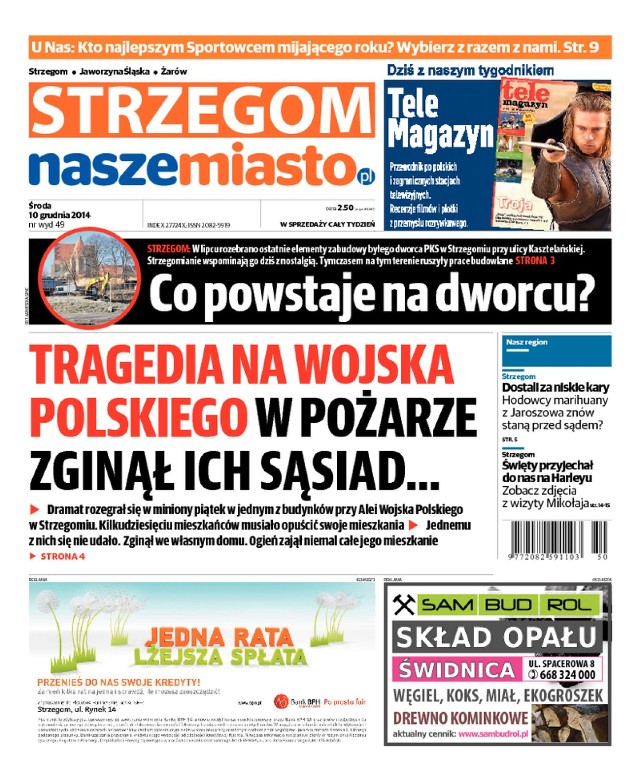 Okładka najnowszego numeru Strzegom Nasze Miasto