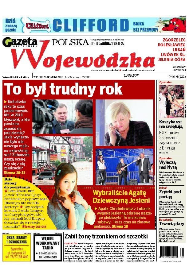 Nowa Gazeta Wojewódzka, od wtorku przez cały tydzień