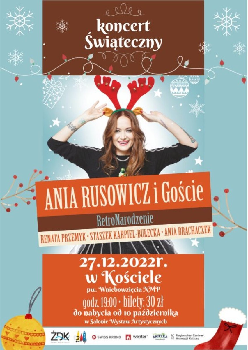 Ania Rusowicz i Goście wystąpią w Żarach 27 grudnia