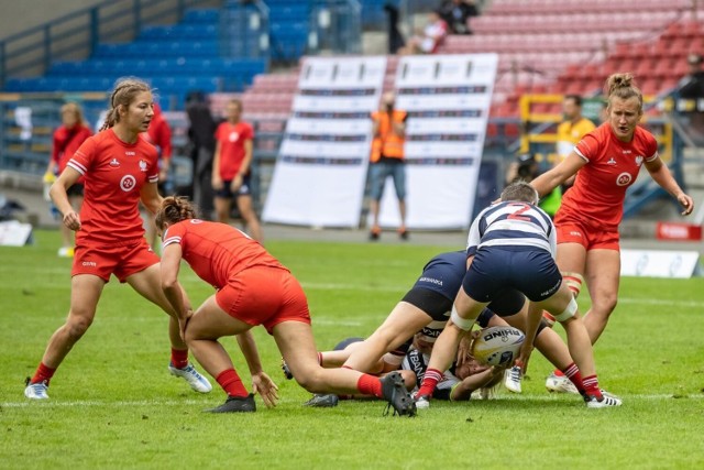 2.07.2022, Kraków: ME w rugby 7, mecz kobiet Polska - Czechy