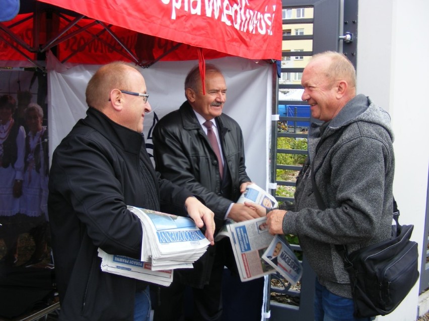 Radomsko Wybory 2019: Krzysztof Maciejewski na miejskim targowisku [ZDJĘCIA]