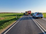 Wypadek na trasie Dębe-Lubasz. Zginął 36-letni motocyklista 