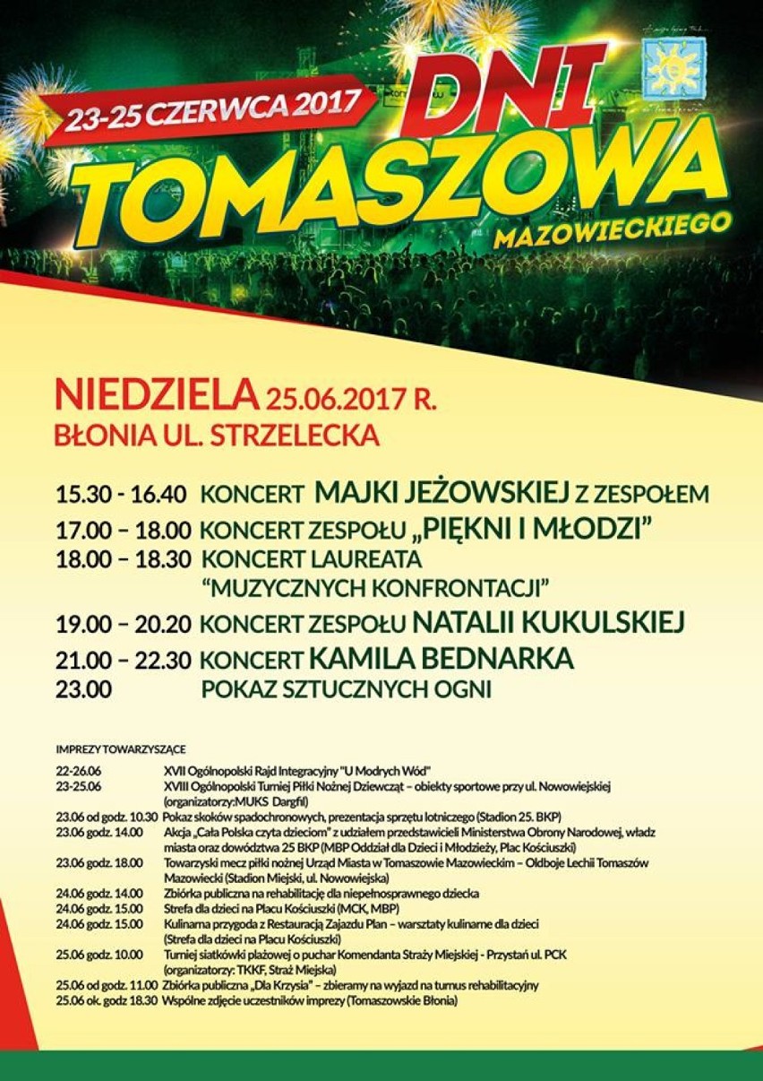 Dni Tomaszowa 2017: Zmiana organizacji ruchu i kursowania autobusów MZK