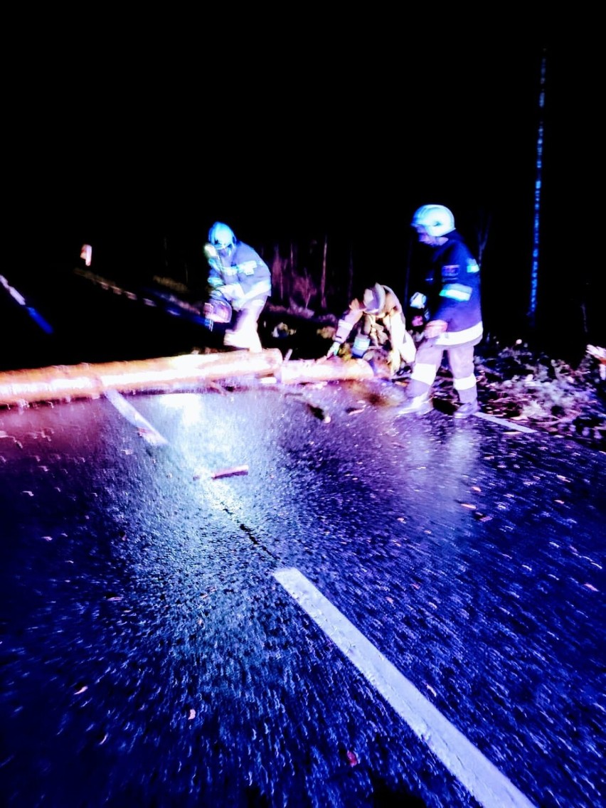 Mocno wieje w powiecie świeckim. W Zalesiu Królewskim zerwało dach. Straty są spore