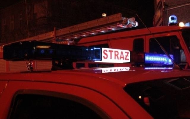 Pożar mieszkania w Głubczycach. Jedna osoba ranna