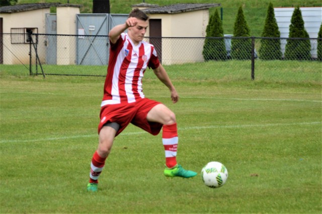 Dominik Gaudyn zdobył pierwszą bramkę dla Soły w półfinale Pucharu Polski w Krakowie przeciwko Hutnikowi.