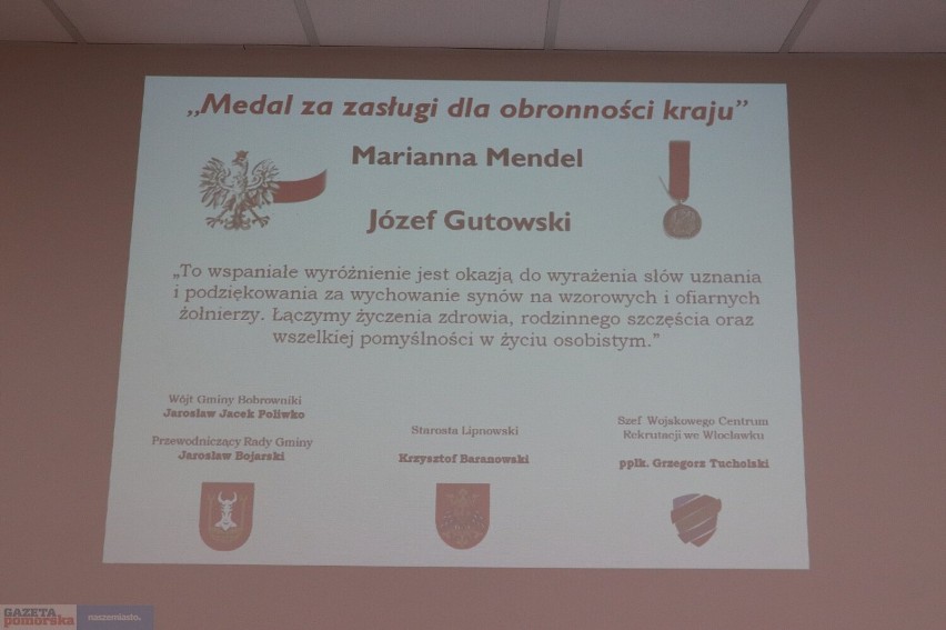 Marianna Mendel i Józef Gutowski, mieszkańcy gminy...
