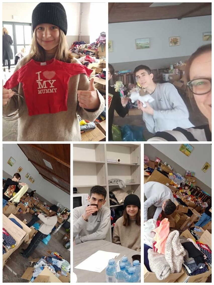 Uczniowie Szkoły Podstawowej nr 11 z Inowrocławia pomagają Ukraińcom. Zobaczcie zdjęcia