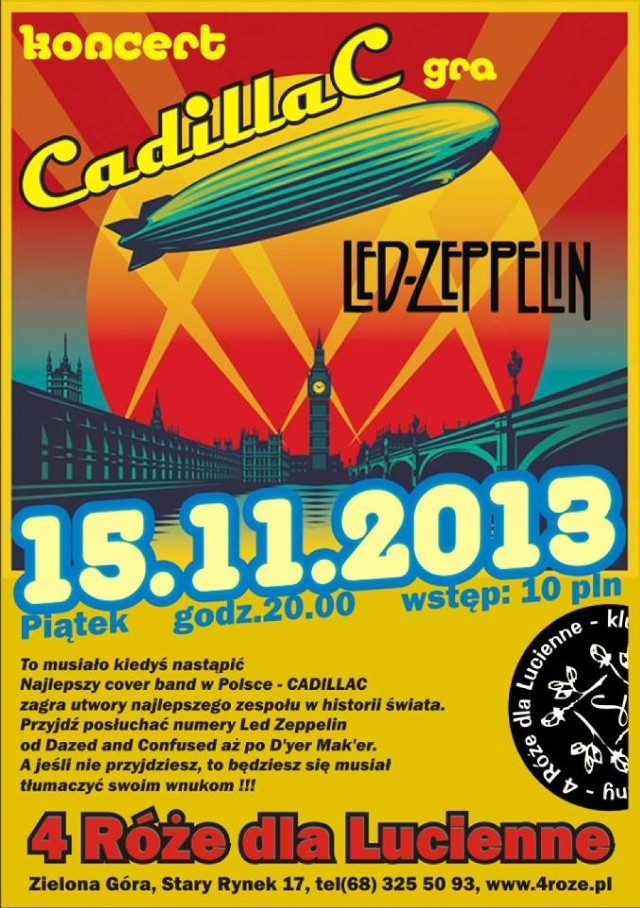 Cadillac gra Led Zeppelin