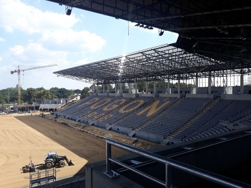 Stadion Pogoni Szczecin - stan 15 sierpnia 2020.