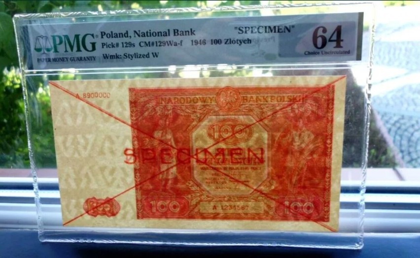 Banknot PRL - 1OO zł 1946 - PMG 64 - Rzadki