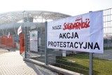  Akcja protestacyjna w BBOSiR. Pracownicy chcą podwyżek: 500 zł netto