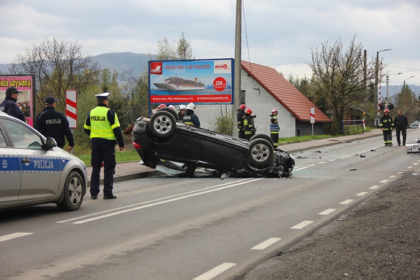 Wypadek w Andrychowie. Pięć osób rannych