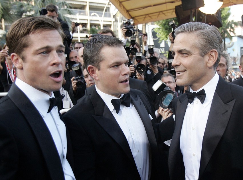 Brad Pitt, Matt Damon i George Clooney na premierze filmu...