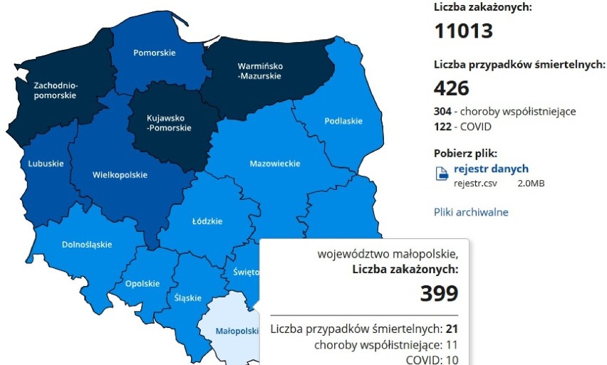 Tarnów. Kilkadziesiąt nowych zakażeń COVID-19 w Tarnowie i powiatach: tarnowskim, brzeskim, bocheńskim i dąbrowskim [AKTUALIZACJA 18.12]