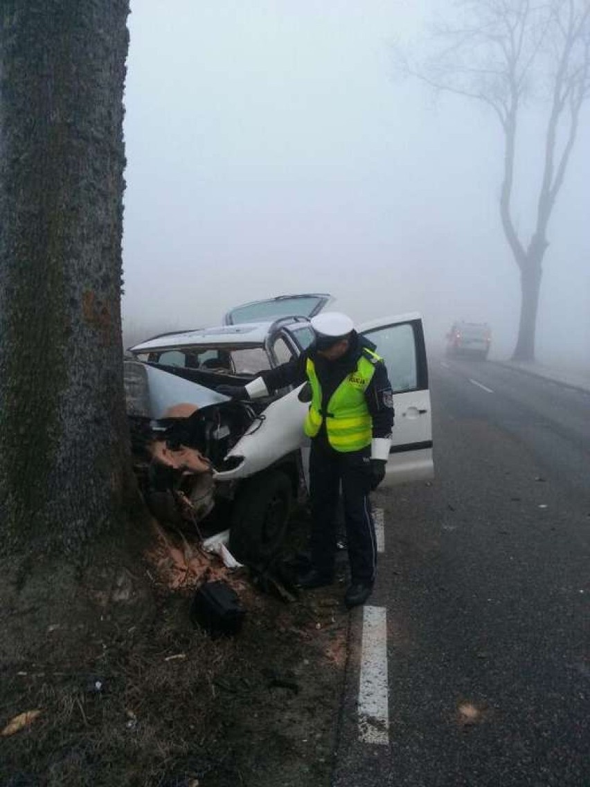 Wypadek w Kiertynach Małych. Zginął 43-letni kierowca