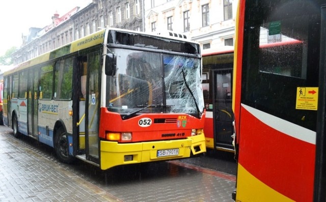 Wypadek autobusów w Bielsku-Białej.