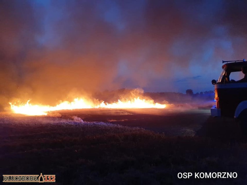 Pożar w Komorznie.