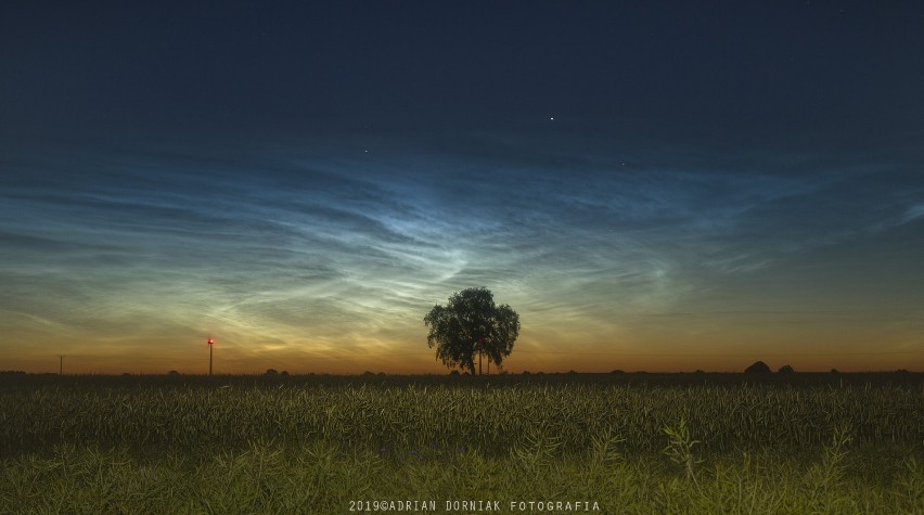 Efektowne obłoki srebrzyste nad Słupskiem [zdjęcia]