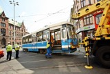 Wykoleił się tramwaj na Kazimierza Wielkiego we Wrocławiu